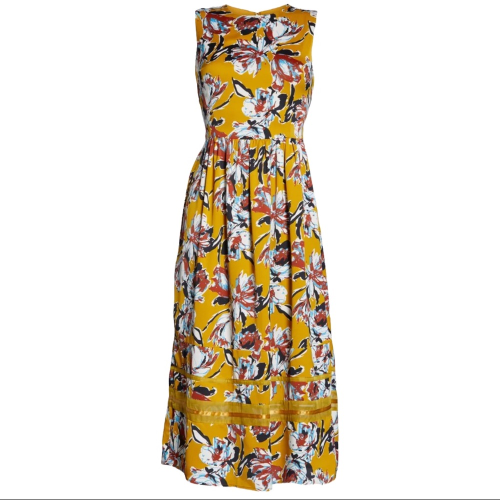 Chelsea28 Floral Print Sleeveless Midi Dress (S) - Picture 5 of 13